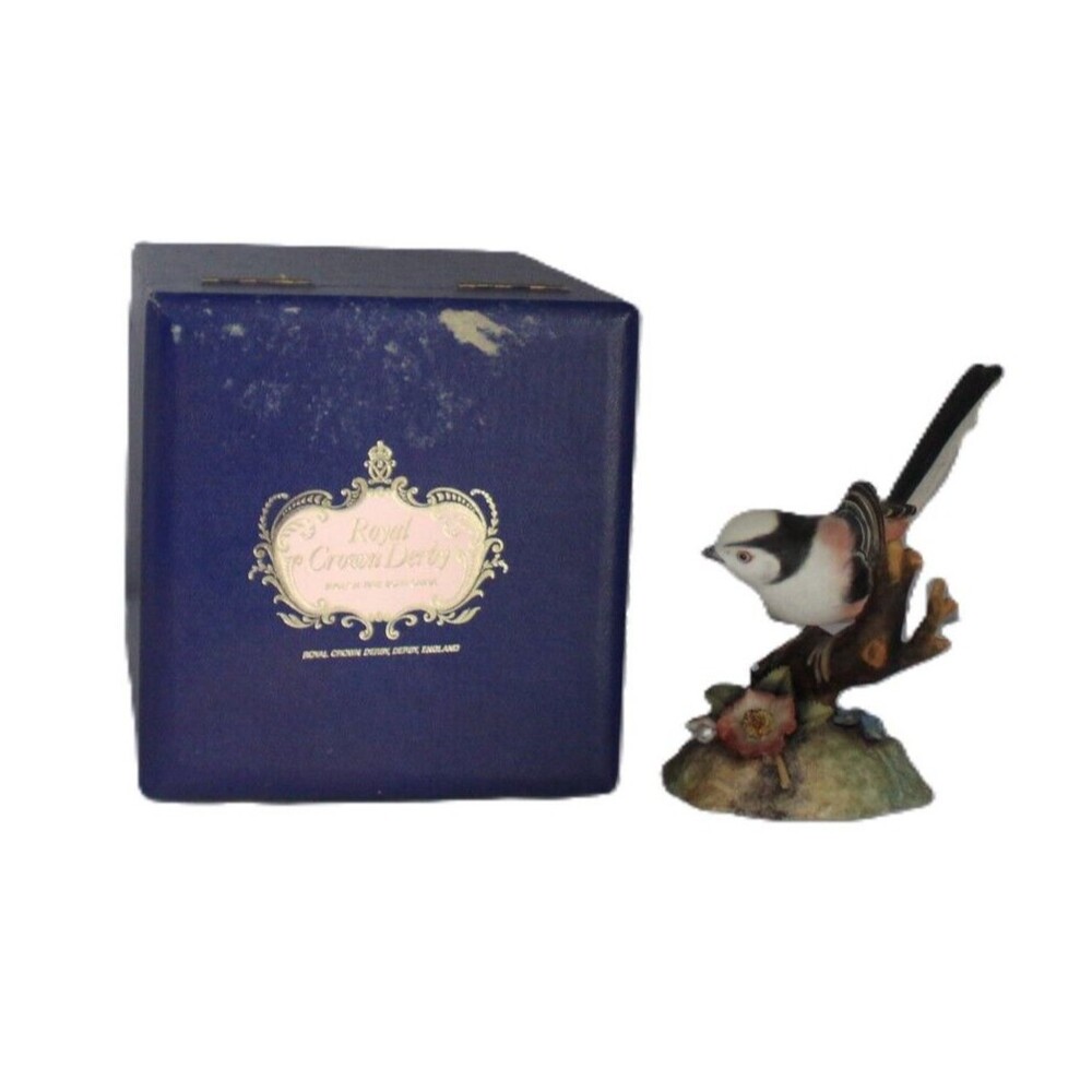 Royal Crown Derby, England, Bone China  Long Tailed Tit Songbird